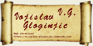 Vojislav Gloginjić vizit kartica